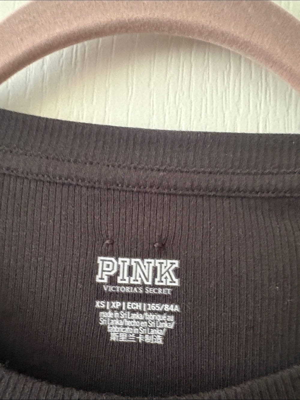 PINK Victoria's Secret Black Short Sleeve‎ Slim Mini Dress XS TOTAL LENGTH 32” - Picture 3 of 3